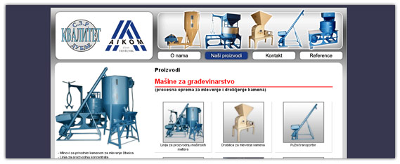 aikom,kvalitet,sajt,web,kamen,mlevenje,silos Aikom Kvalitet - mašine za mlevenje